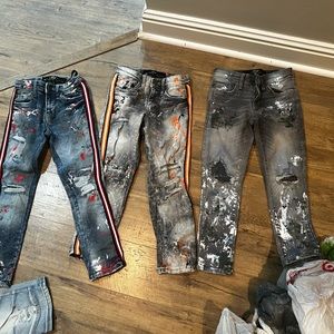 3 pairs of boys jeans